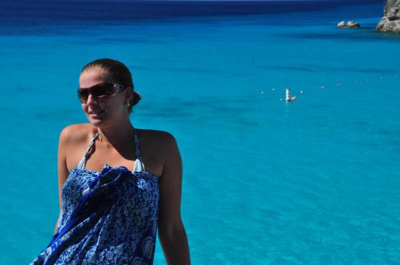 A incrível cor do mar na praia de Groot Knit, no norte de Curaçao